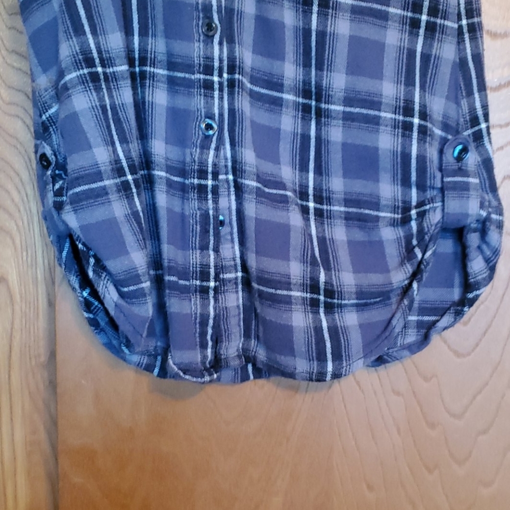 Grey/Purple Button Down - Picture 3 of 3